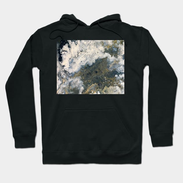 Acrylic Pour Turned Vector 2 Hoodie by Elizabeth Karlson Art